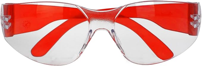 BISON LIFE Clear Safety Glasses – ANSI Z87.1 Scratch & Impact Resistant Wrap Around Eye Protection Goggles for Men & Women