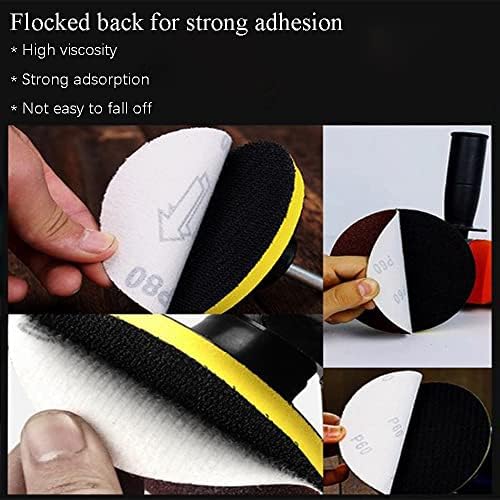 Utoolmart 8-inch Hook and Loop Sanding Discs, 5 Each of 80# 100# 120# 180# 240# 400# Aluminum Oxide Sandpaper, for Random Orbital Sander Wood Metal Auto Dry Polishing, 30 Pcs
