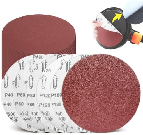 30 Pack 12 Inch Sanding Discs 12“Hook and Loop Sandpaper