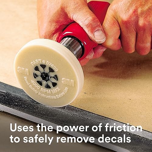 3M Stripe Off Wheel Adhesive Remover – Eraser Wheel – Removes Decals, Stripes, Vinyl, Tapes and Graphics 4” Diameter x 5/8” Thick 07499 (Pack of 5)