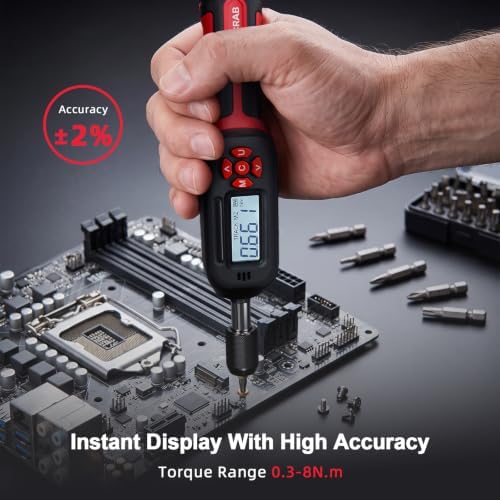 Digital Torque Screwdriver, 1/4" 0.3-8 N.m / 2.66-70.81 in.lb