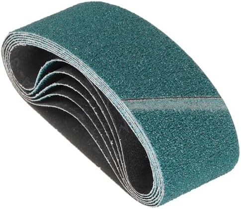 6 Pcs Sanding Belts 3 x 21 Inch 36 Grit Zirconia