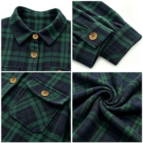 Alaster Queen Women's Corduroy Long Sleeve Button Work Tunic Short Dresses