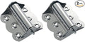 2 Pcs Stainless Steel Screen Door Hinges Hardware Spring Loaded Hinge, Silver