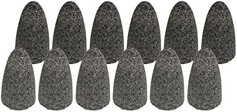 Weiler 68310 TIGER AO TYPE 16 Round Tip Portable Grinding Cone, A24-R, 2" X 3" X 5/8-11 (Pack of 12)