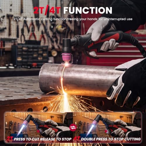 Bestarc Plasma Cutter,Pilot Arc Large LED Display 55A Plasma Cutter Machine