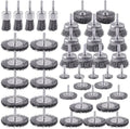 Rocaris 42 Pack Carbon Steel Wire Wheel Brush Set with 1/4-Inch Round Shank