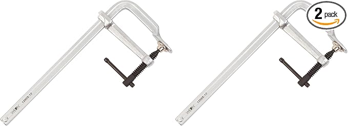 Wilton Light-Duty F-Clamp, 12" Opening, 4-3/4" Throat, 1200 Lbs. Clamping Force (Model 1200S-12) (Pack of 2)