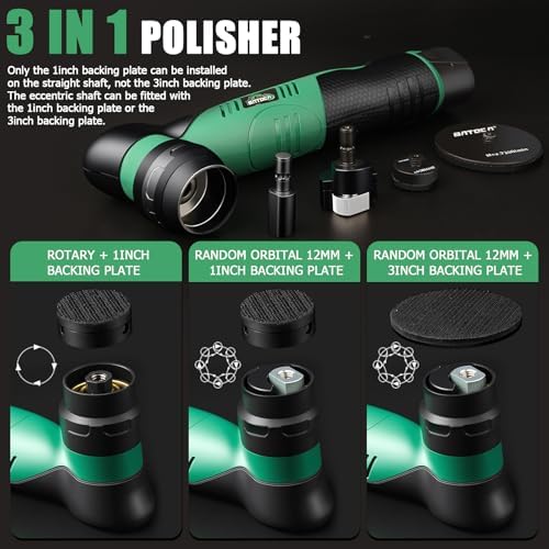 BATOCA S5 Cordless Mini Car Polisher Buffer Sander Rotary & Dual Action