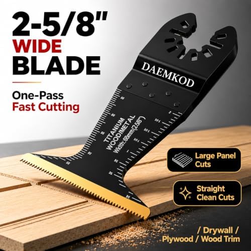 70PCS Titanium Metal Cutting Oscillating Blades for Wood & Plastic
