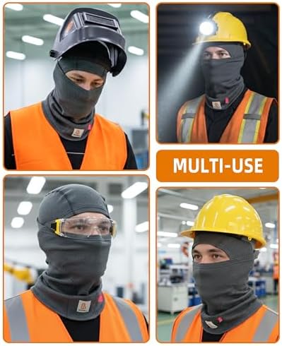 BOCOMAL FR Balaclava with Face Mask 7oz Midweight Arc Rated NFPA2112 CAT2