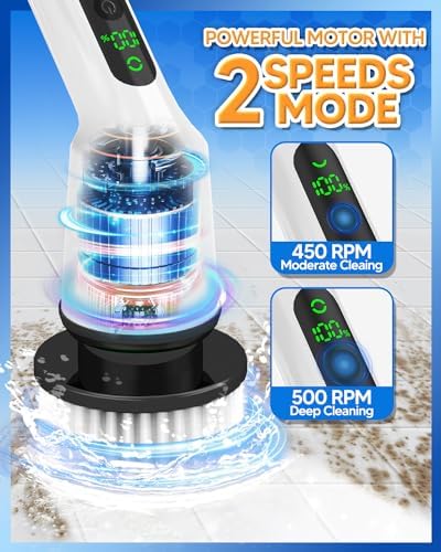 Electric Spin Scrubber (White)