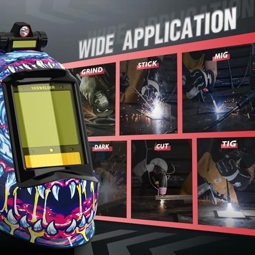 YESWELDER Smart Auto-Shade Welding Helmet with Digital Filter
