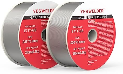 YESWELDER Gasless Flux Core MIG Wire, Mild Steel E71TGS
