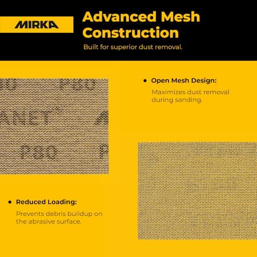 Mirka Abranet Sanding Discs 2.75x5 Inch Grit 80 Hook and Loop