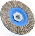 4.5" Diamond Flap Disc,Plastic Back Grinding Wheel for Marble,Ceramics,Sander Tile,Stone,Glass,Concrete(Grit 120-1pc)