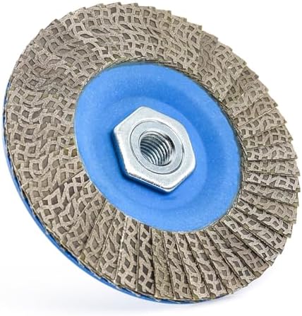 4.5" Diamond Flap Disc,Plastic Back Grinding Wheel for Marble,Ceramics,Sander Tile,Stone,Glass,Concrete(Grit 120-1pc)