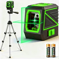 Laser Level with Tripod, 100Ft Green Cross Line Rotary Laser Tool