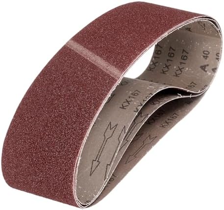 HARFINGTON 6 x 48 Inch Sanding Belts, 3 Pcs 40 Grits Aluminum Oxide