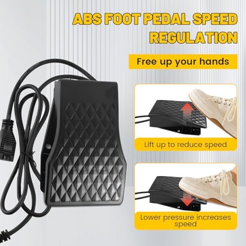1200W 30000RPM Rotary Tool, Electric Flex Shaft Rotary Tool, Flex Shaft Grinder Hanging Carver, Foot Pedal Control, Wall Mount Metal Flexible Shaft, Rich Accessories for Jewelry Polishing Grinding