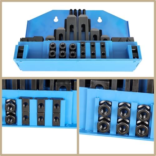 58 Pc 1/2 Inch T-Slot Hold Down Clamp Clamping Kit