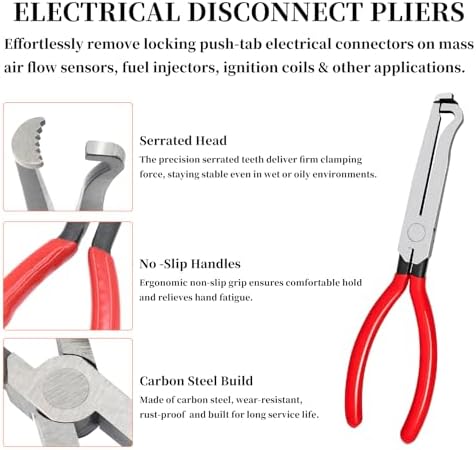 2Pcs Electrical Disconnect Pliers Set Electrical Connector Separator Tool