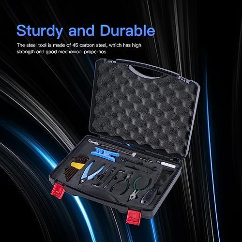 Creality 3D Printer Tool Box Kit, 35Pcs Case Includes 18 Types of Tools Screwdriver/Wrench/Pliers/Needle/SD Reader 3D Printing ABS Storage Toolbox Set for Cleaning Finishing Printing