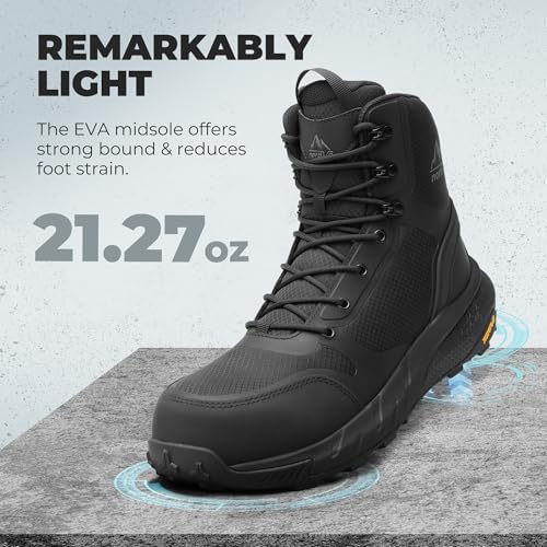 NORTIV 8 Men's Composite Toe Work Boots Lightweight