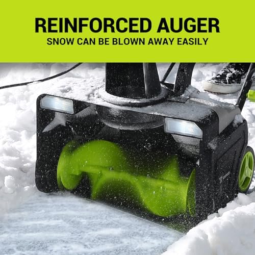 Corded Snow Blower:15A Motor, 20-Inch Electric Snow Blower, Electric Snow Shovel with 25ft Throwing Distance, Dual LED Lights, 3300rpm Snow Thrower DEKOPRO (Renewed)