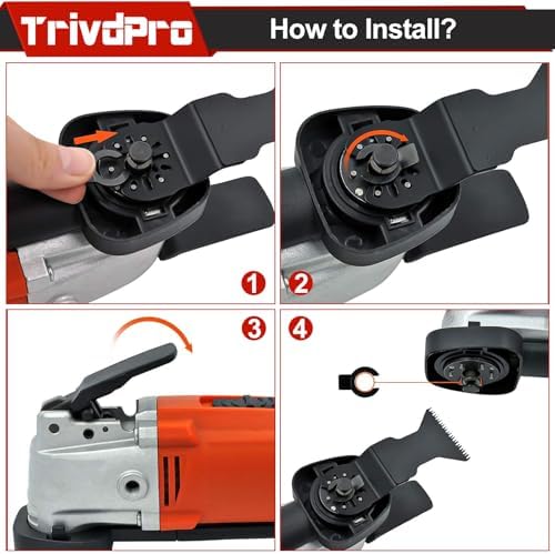Multitool Blades Multi-Tool Blades Kits - TrivdPro 100pcs Oscillating Blade