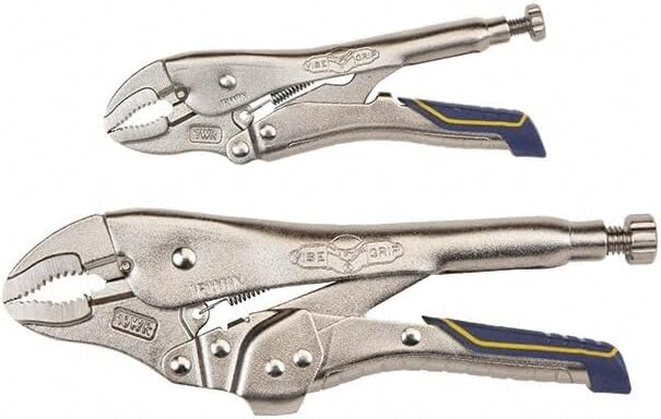 IRWIN VISE-GRIP Locking Pliers Combo Pack, Curved Jaw, 7-Inch & 10-Inch (IRHT82590)