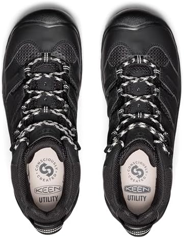 KEEN Utility Men's Lansing Mid Height Steel Toe Waterproof Work Boots