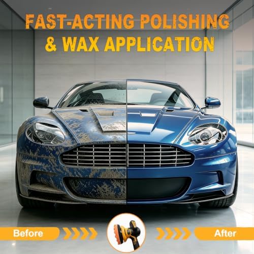 6" Cordless Rotary Car Buffer Polisher for Dewalt 20V MAX Batteries