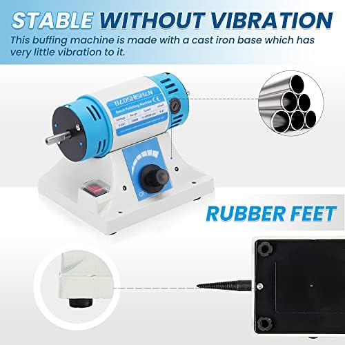 BAOSHISHAN Multi-Function Bench Buffer Polisher Grinder with Accessories