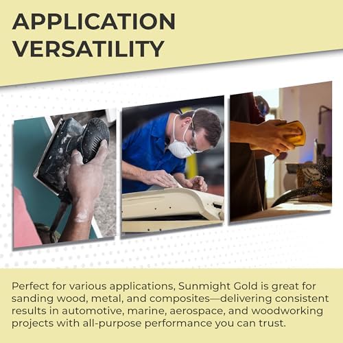 Sunmight Film 220 Grit Sandpaper Roll 2-3/4" x 45 Yards – PSA Longboard Sandpaper – Adhesive Backed for Auto Body, Wood, Metal, Marine & Aerospace – Durable Latext Paper Backing for Smooth Sanding