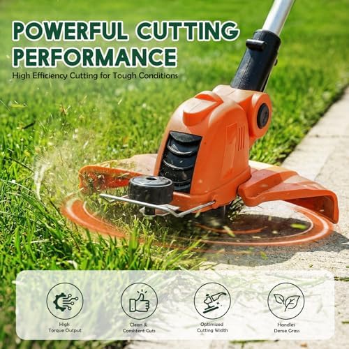 Electric Weed Wacker Eater Cordless Battery Powered String Trimmer Whacker
