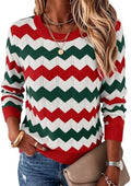 Womens Sweaters Crew Neck Long Sleeve Casual Fall Outfits Fashion Clothing