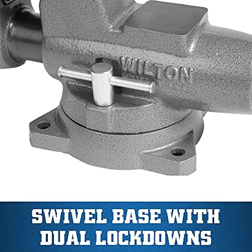 Wilton Pipe & Bench Vise, 4-1/2" Jaw Width, 6" Max Jaw Opening, 4-3/4" Throat (Model C-1)
