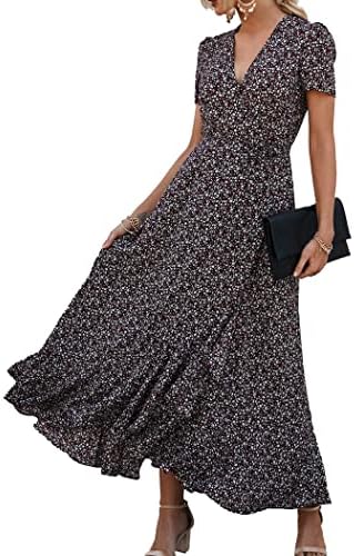 PRETTYGARDEN Women's Boho Floral Summer Maxi Dresses
