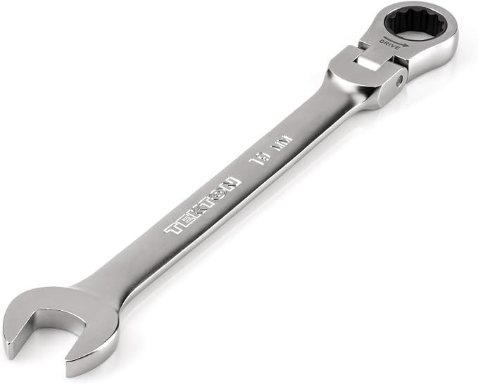 TEKTON 19 mm Flex Head Ratcheting Combination Wrench | WRC26419 | 12-Point