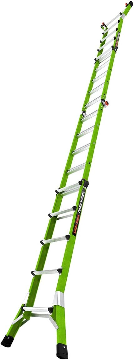 Little Giant Ladder Systems Dark Horse 2.0, M22, 22ft, Multi-Position Ladder, Fiberglass, Type 1A, 300 lbs Weight Rating, (16122-001)