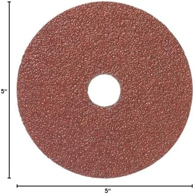 Mercer Industries 302024-5" x 7/8" Aluminum Oxide Resin Fiber Discs, 24 Grit (25 pack)