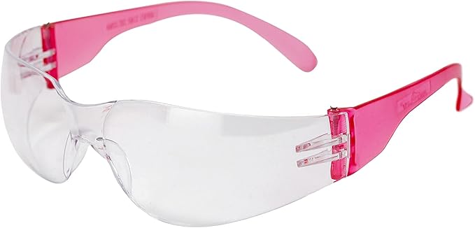 BISON LIFE Clear Safety Glasses – ANSI Z87.1 Scratch & Impact Resistant Wrap Around Eye Protection Goggles for Men & Women