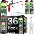 Sprayman Spraycoat Fire Rated Spray Foam Insulation Kit 720 Sq Ft (36x27.1oz) - High R-Value (11.32 / 2in) Heat & Noise Reduction, Closed Cell Foam for Wall & Attic - Gun, 2 Cleaners & Safety Gear