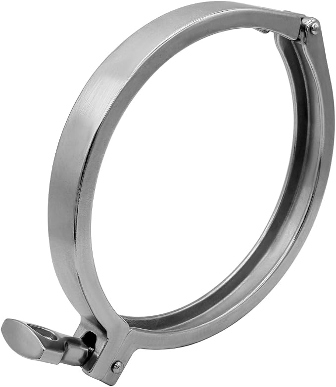 Beduan 3" Sanitary Tri Clamp, 304 Stainless Steel Single Pin Heavy Duty Tri Clamp Clover with Wing Nut for Ferrule TC Tube OD 3"