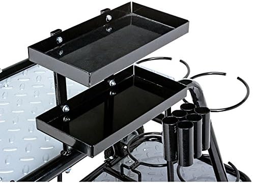 Eastwood Professional Welding Cart for TIG MIG Stick Welder Plasma Cutter Black Steel Construction with Trays Cable Gas Bottle Holder and Wheels
