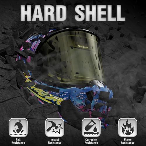 YESWELDER Auto Darkening Welding Helmet, 180° View, LYG-Q800D-CP