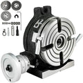 VEVOR Rotary Table 6inch(150mm) Horizontal Vertical Milling Table 2/5inch(10mm) 4-Slot Milling Rotary Table MT-2 Rotary Table for Milling with Indexing Plate Set for Precision Milling Drilling