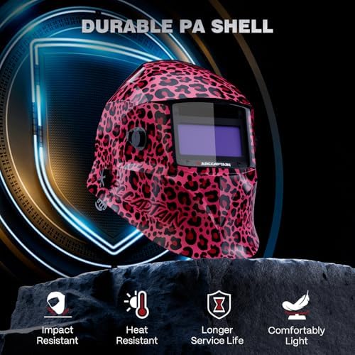 ARCCAPTAIN Welding Helmet Auto Darkening, 1/25000s Response, Shade 4/9-13