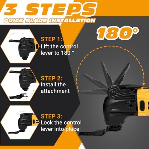 bellaDimora Oscillating Multi-Tool Compatible with DeWalt 20V MAX